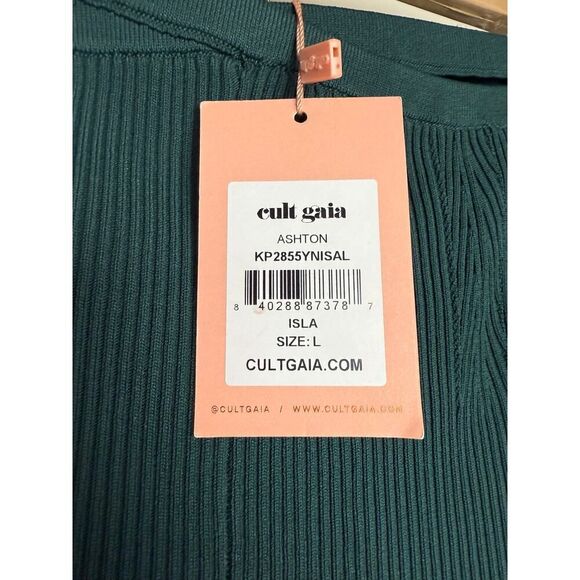 NWT Cult Gaia Ashton Pants in Isla Green Sz. L - Picture 6 of 9
